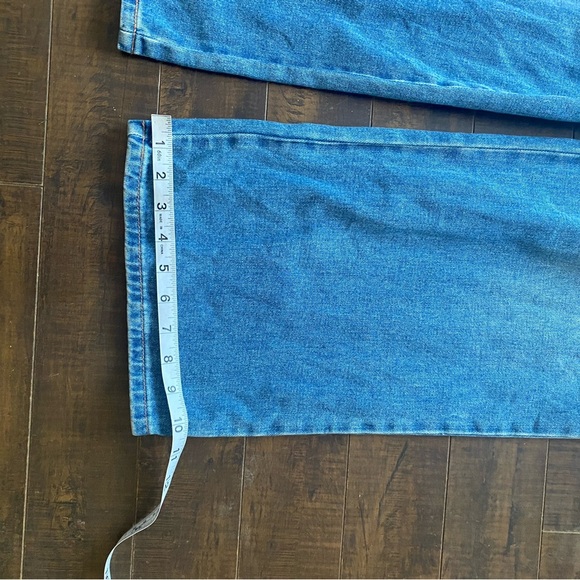 Wild Fable Tube Cargo denim wide leg Jumpsuit bandeau strapless - Picture 15 of 16